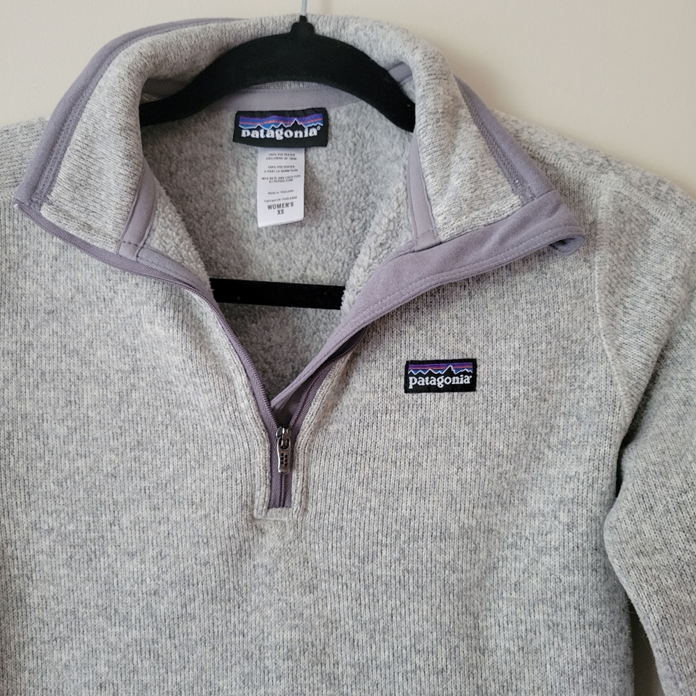 Patagonia Better Sweater 1/4 Zip - Women's in Birch White - Picture 4 of 5